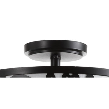 Katherine 15" Metal LED Semi Flush Mount - JONATHAN Y